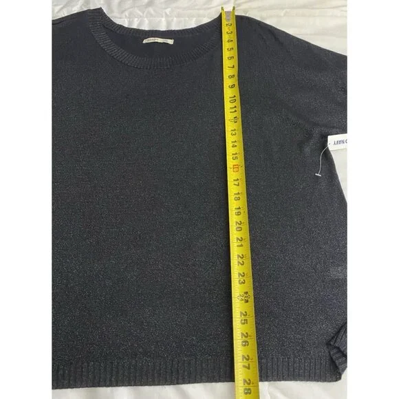 Old Navy Womans Black Glitter Size XXL Dolman Short Sleeve Top NWT Festival - Picture 5 of 10